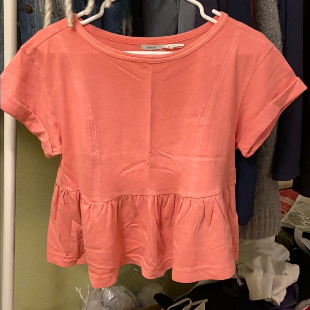 Urban Outfitters Kimchi Blue Pink peplum top